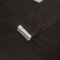 Extensions de cheveux humains à bandes adhésives invisibles, alignées sur les cuticules, injectées, pour la vente en gros