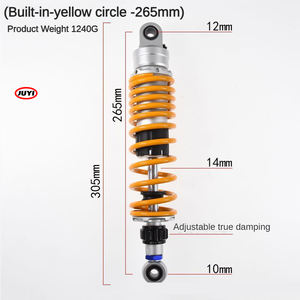 Amortisseur arrière de voiture électrique de vente directe d'usine ODM Amortisseur réglable modifié de scooter de moto - Product Image 5