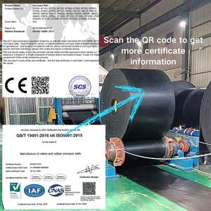 Fabrika Tedarikli EP/NN/<span class=keywords><strong>CC</strong></span> Kauçuk Bantlı Konveyör 4 Katlı Düz 800MM Kalıplanmış Kenar Kesim Hizmetiyle - Product Image 5