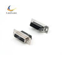 Conector D-SUB de 9-37 Pines, Impermeable, Macho y Hembra, Cable a Cable, Terminales Rectos de Crimpado, Suministro de Fábrica LECHUAN