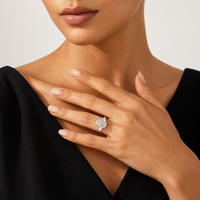 Bague de luxe en moissanite pour femme, en argent sterling 925, certifiée GRA, étincelante, pour fiançailles et mariage