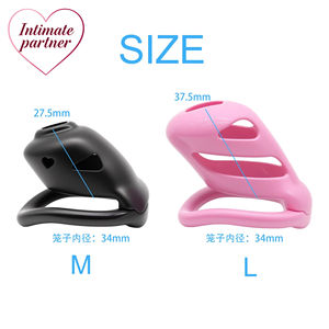 男性用ハート型貞操帯、隠し小型ロックコア付きペニスロック、女装家貞操帯、BDSMゲイセックストイ - Product Image 3