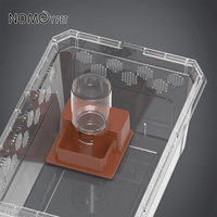 Nouveau Distributeur d'Eau en Plastique pour Reptiles Gecko, Disponible en Onze Couleurs, Idéal pour les Boîtes d'Élevage