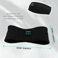 Bandeau audio pour dormir avec masque oculaire musical pour les dormeurs latéraux, idéal pour le sport, motif ciel étoilé, en polyester et élasthanne, 3 heures d'autonomie