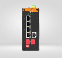 Switch industriel géré L2 2 SFP 4 RJ45 ERPS Ring QoS VLAN SNMP 12 Gbit/s pour l'Industrie 4.0, Usine Intelligente, Parking SH-GM0204-P
