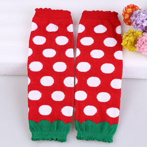 Chauffe-jambes pour nouveau-nés à pois de <span class=keywords><strong>fraises</strong></span> de Noël, Meias Infantil, chauffe-jambes pour bébés <span class=keywords><strong>moins</strong></span> chers pour filles - Product Image 2