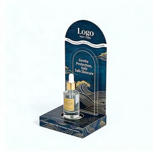 Support d'affichage personnalisé de luxe pour élixirs de soin de la peau, présentoir en acrylique pour sérums cosmétiques, présentoir pour parfums - Product Image 4