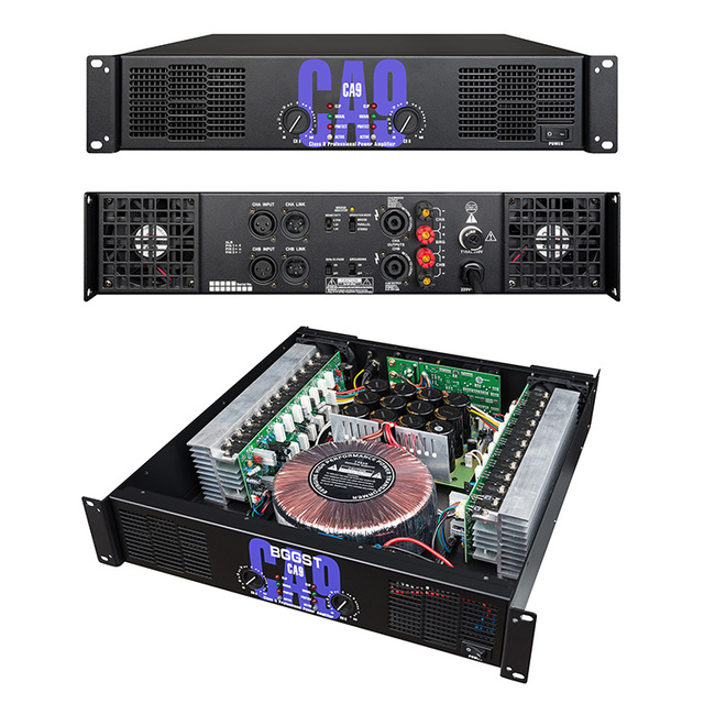 AW CA 2u 2 Channel Pro Audio Digital Power Amplifier with Metal Shell 4/8 Ohm Impedance for Stage & Karaoke DJ Use