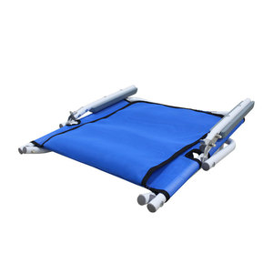 <b>Folding</b> Recliner Chair Blue Adjustable Backrest Support Dormitory <b>Bed</b> Minimalist Design Home Use - Product Image 2