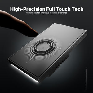 LangYeao for Tuya US Star Feather スマートWiFi/ZigBeeライトスイッチ 肌触りの良い振動式アプリ制御 1/2/3/4連 10A ニュートラル配線 - Product Image 3