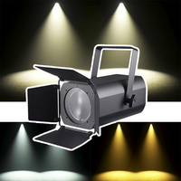 Projecteur LED COB Zoom 100W avec volets, blanc chaud/froid/RGBW, gradation fluide, éclairage stroboscopique pour église, mariage, théâtre