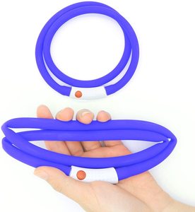 Collar de Silicona para Perro con Luces LED Intermitentes, Resistente al Agua, Recargable por USB, con Diseño de Puntos, para Todas las Estaciones - Product Image 4
