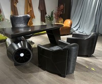 Fauteuil inclinable de style loft industriel rétro en cuir vintage, fauteuil d'appoint de luxe pour salon, bureau, hôtel, appartement