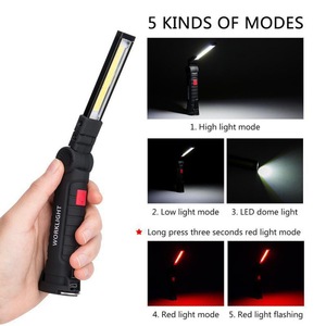 <b>LED</b> <b>Work</b> <b>Light</b> Folding Rechargeable COB Magnetic 360 Degree Adjustable Outdoor Car Repair Flashlight 1800mAh Battery - Product Image 2