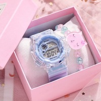 Montre électronique multifonctionnelle créative lumineuse de mode pour enfants, garçons, filles, étudiants, idéale pour les sports de plein air (vente en gros, sans boîte)