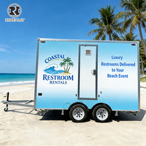 Remorque Sanitaire Mobile pour Tournois, Remorque Toilettes Portable, Combo Tableau <span class=keywords><strong>de</strong></span> Score pour Événements Sportifs et Terrains <span class=keywords><strong>de</strong></span> Compétition Extérieurs - Product Image 3