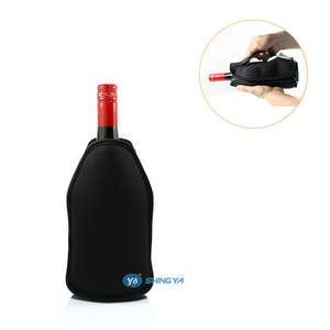 Tragbare Kühltasche Kühler Wein beutel Neopren isolierte Tasche mit Eisgel packung innen für Camping - Product Image 3