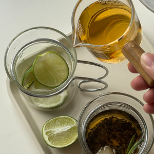 Vaso <span class=keywords><strong>de</strong></span> Vidrio <span class=keywords><strong>de</strong></span> Borosilicato <span class=keywords><strong>de</strong></span> Alta Calidad, Estilo Moderno y Lujoso, con Portavasos <span class=keywords><strong>de</strong></span> Acero Inoxidable, para Postres y Helados - Product Image 5