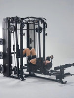 Machine Smith multifonctionnelle avec logo personnalisé, rack de musculation pour la maison avec presse à jambes, machine d'entraînement de force commerciale