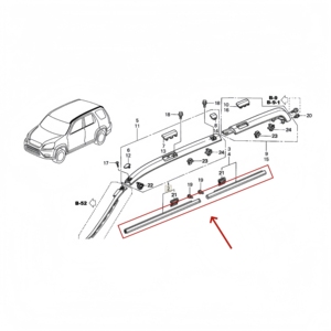 HYA FIT per <span class=keywords><strong>HONDA</strong></span> <span class=keywords><strong>CRV</strong></span> 2002-2006 Guarnizione <span class=keywords><strong>Nera</strong></span> per Finestrini, Modanatura Decorativa, Guarnizione Impermeabile - Product Image 2