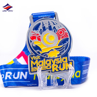 Longzhiyu 17 ans Fabricant En Gros En Alliage De Zinc Émail Doux Running Race Médaille Personnalisé Marathon Finisseur Médailles Sport