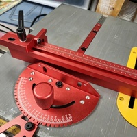 Jauge d'angle en alliage d'aluminium pour le travail du bois, règle de poussée d'angle pour scie à table, guide de poussée sur rail, jauge de coupe d'angle pour le travail du bois