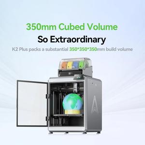 Imprimante 3D Creality K2 Plus/Combo 390x350x350mm, filament PLA, plateau chauffant, connectivité USB, design industriel multicolore, prix du design industriel - Product Image 5