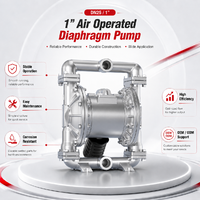 Pompa Diafragma Pneumatik Stainless Steel DN25 Inch untuk Transfer Bahan Kimia, Pompa Vakum Diafragma, Pompa Diafragma untuk Tinta, Pompa Dosis Lumpur