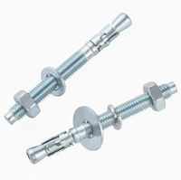 Ancre à coin en acier au carbone de haute qualité, grade 4.8, M6 M8 M10 M12*120 M16, boulon d'expansion à coin en acier zingué