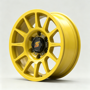 Jantes forgées multi-rayons jaunes brillantes pour tout-terrain 17x8.5 6x139.7 en alliage pour pick-up Jimny Maxus Toyota Hilux Isuzu - Product Image 2