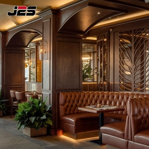 Cổ điển mỹ da nhà hàng gian hàng chỗ ngồi với cao trở <span class=keywords><strong>l</strong></span>ại & nút-chần thiết kế cho quán rượu, bar, quán cà phê - Product Image 1