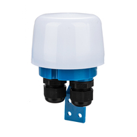 Interrupteur de commande de lumière du crépuscule à l'aube IP44, interrupteur de capteur de cellule photoélectrique avec lumière ambiante réglable