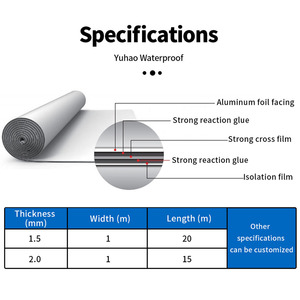 <span class=keywords><strong>Membrana</strong></span> Impermeabilizante Autoadhesiva de Aluminio con Base de Betún de 2 mm - Product Image 3