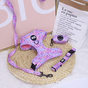 <span class=keywords><strong>Harness</strong></span> Anjing Kulit Desainer Mewah Tanpa Tarik Set Taktis dengan Tali Poliester yang Dapat Dipersonalisasi - Product Image 5