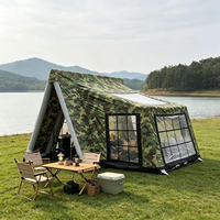 Tente de camping gonflable Camo Air Column - Installation rapide, tissu Oxford épaissi pour la chasse en pleine nature