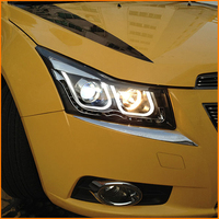 Phare de voiture pour Chevrolet Cruze 2009-2014, ensemble de phares LED automatiques, lentille bifocale, lampe avant, accessoires d'outillage en promotion
