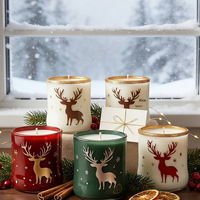 Handgemachte Weihnachts-Elch-Duftkerze Kreative Winter-Feiertagsdekoration Kerze Party-Geschenk