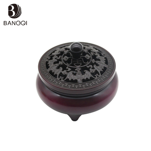 Bouddhiste traditionnel Bronze Antique En Laiton Cuivre <span class=keywords><strong>Bakhoor</strong></span> Brûleur D'<span class=keywords><strong>encens</strong></span> En Chinois - Product Image 6