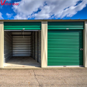 Portes à enroulement en acier modernes <span class=keywords><strong>de</strong></span> haute qualité, personnalisables, anti-effraction, pour extérieur, avec certification CE, prévention <span class=keywords><strong>de</strong></span> la rouille, usine <span class=keywords><strong>de</strong></span> Qingdao - Product Image 1