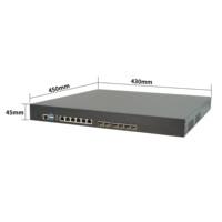 Межсетевой экран Xeon с ECC DDR4, до 128 ГБ, 6 портов LAN 1.0G, SFP+ 10G/40G/100G, резервированный источник питания, шлюз сетевой безопасности