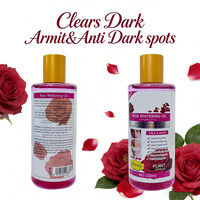 Huile de rose naturelle et biologique OEM pour éclaircir la peau, visage et corps, huile essentielle qui élimine les taches sombres, 220 ml