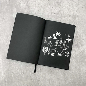 Sidexue – carnet personnalisé de journal du zodiaque, Constellation, Horoscopes avec papier noir - Product Image 3