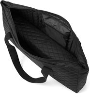 Carreaux de Mahjong noirs de 20.5 pouces et sac de rangement d'accessoires Sac de transport Western Mah Jongg de grande capacité