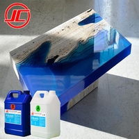 Kit résine époxy cristal transparent, 1 pot de ml, revêtement bois pour le travail, brillant, comptoir, bricolage