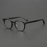 Lunettes de Vue en Acétate 8096 Haut de Gamme en Gros, Montures Optiques Vintage Unisexes pour Femmes et Hommes