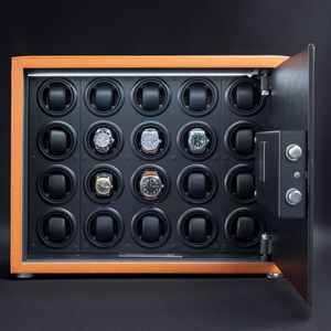 Exhibidor de Relojes Automático de Lujo con Caja Fuerte con Huella Dactilar, 20 Ranuras, Motor Silencioso, Estuche de Almacenamiento para Relojes Mecánicos - Product Image 5