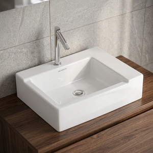 Évier de cuisine rectangulaire moderne à cuve unique, prix abordable, en porcelaine, céramique, sanitaires écologiques pour villa, utilisation à vie - Product Image 1