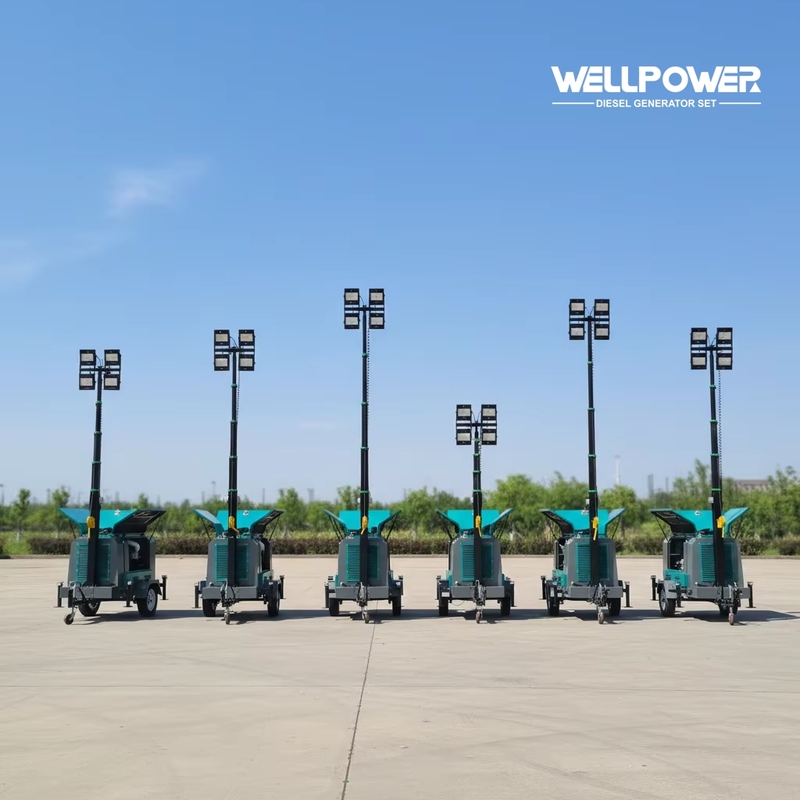 7m Portable Mobile Lighting Tower 4
