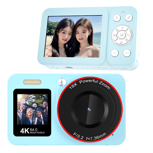 Appareil photo numérique 4K Ultra HD Mini caméscope 64MP 2.8 & 1.4 pouces double écran rechargeable Étudiants Compact Record Vlogging Camera - Product Image 1