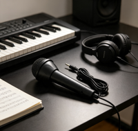 Microphone filaire portable Xinruijie pour performance live, orgue électronique, scène, micro vocal personnalisé à main